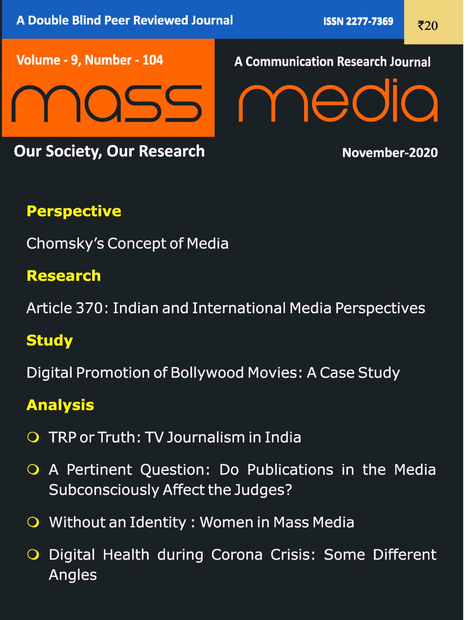 Mass Media (November 2020)